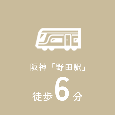 阪神「野田駅」徒歩6分